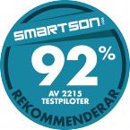 92 % av 2215 testpiloter rekommenderar Marabou Premium Pekan & Havssalt  70% kakao
